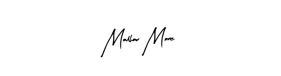 Malhar More stylish signature style. Best Handwritten Sign (Arty Signature) for my name. Handwritten Signature Collection Ideas for my name Malhar More. Malhar More signature style 8 images and pictures png