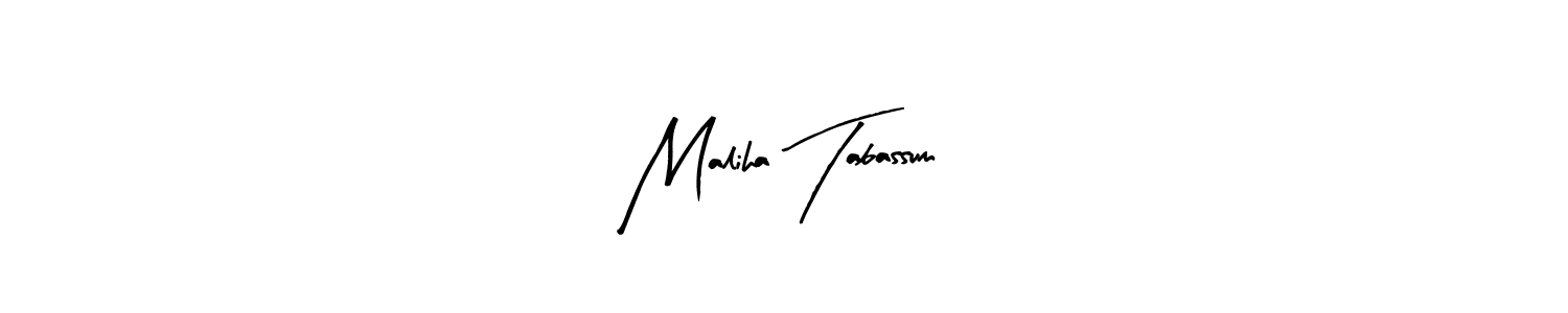 Similarly Arty Signature is the best handwritten signature design. Signature creator online .You can use it as an online autograph creator for name Maliha Tabassum. Maliha Tabassum signature style 8 images and pictures png