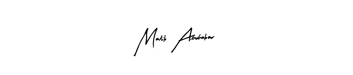 Use a signature maker to create a handwritten signature online. With this signature software, you can design (Arty Signature) your own signature for name Malik Abubakar. Malik Abubakar signature style 8 images and pictures png