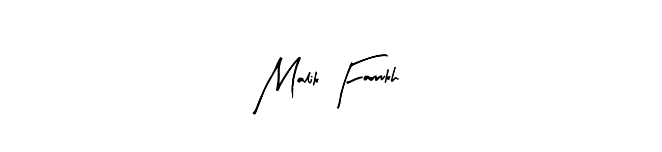 Malik Farrukh stylish signature style. Best Handwritten Sign (Arty Signature) for my name. Handwritten Signature Collection Ideas for my name Malik Farrukh. Malik Farrukh signature style 8 images and pictures png