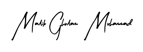 The Arty Signature signature style provides a bold statement for name Malik Ghulam  Muhammad. Designed for business owners, executives, and leaders. Malik Ghulam  Muhammad signature style 8 images and pictures png
