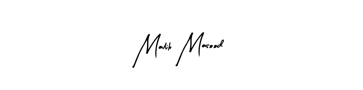 Make a beautiful signature design for name Malik Masood. With this signature (Arty Signature) style, you can create a handwritten signature for free. Malik Masood signature style 8 images and pictures png