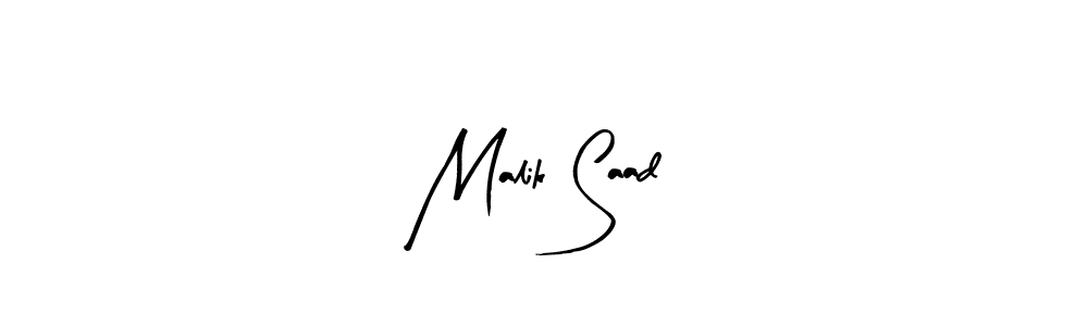 How to make Malik Saad name signature. Use Arty Signature style for creating short signs online. This is the latest handwritten sign. Malik Saad signature style 8 images and pictures png