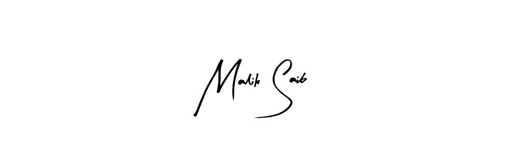 The best way (Arty Signature) to make a short signature is to pick only two or three words in your name. The name Malik Saib include a total of six letters. For converting this name. Malik Saib signature style 8 images and pictures png