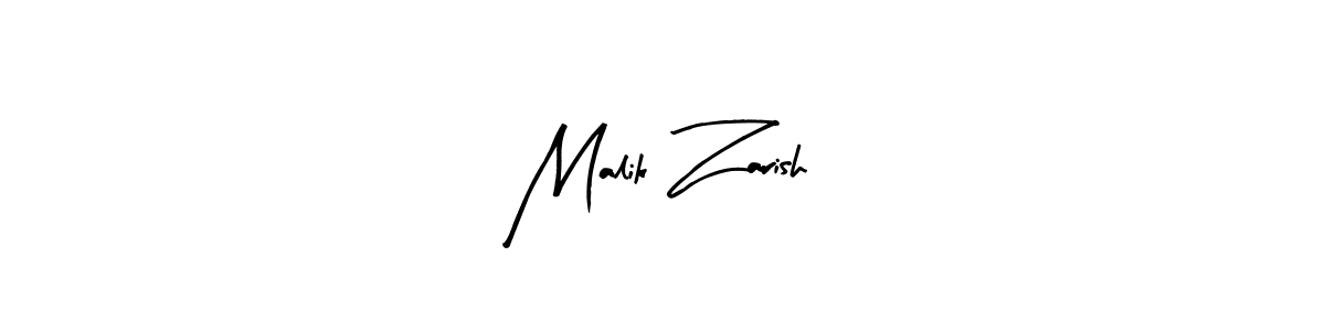 Use a signature maker to create a handwritten signature online. With this signature software, you can design (Arty Signature) your own signature for name Malik Zarish. Malik Zarish signature style 8 images and pictures png