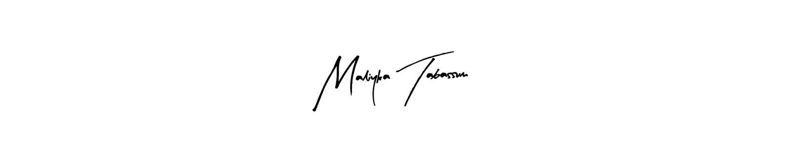 Also You can easily find your signature by using the search form. We will create Maliyka Tabassum name handwritten signature images for you free of cost using Arty Signature sign style. Maliyka Tabassum signature style 8 images and pictures png