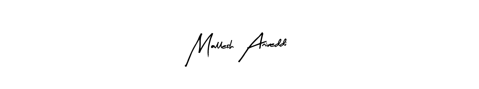 The best way (Arty Signature) to make a short signature is to pick only two or three words in your name. The name Mallesh Anireddi include a total of six letters. For converting this name. Mallesh Anireddi signature style 8 images and pictures png