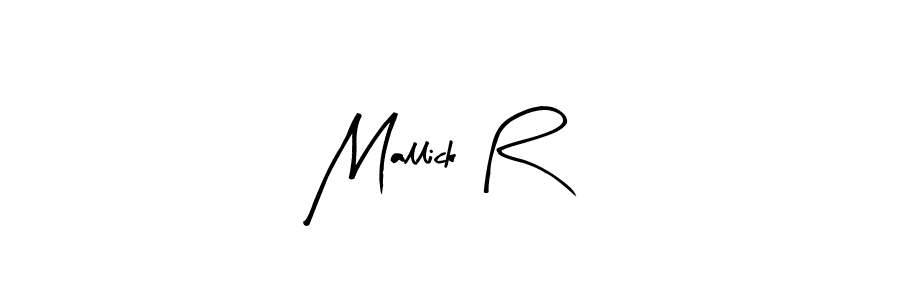 You can use this online signature creator to create a handwritten signature for the name Mallick R. This is the best online autograph maker. Mallick R signature style 8 images and pictures png