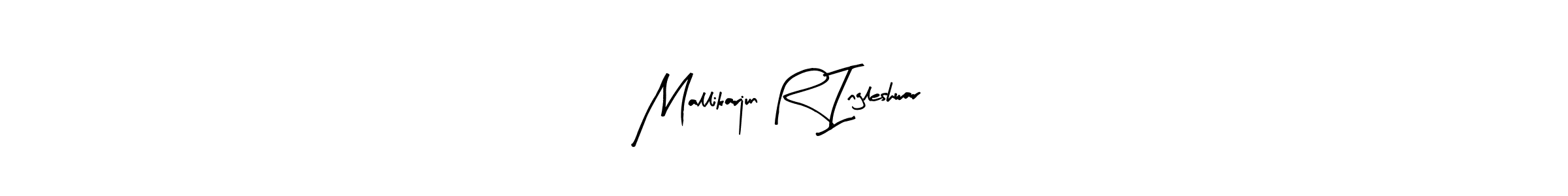 Arty Signature is a professional signature style that is perfect for those who want to add a touch of class to their signature. It is also a great choice for those who want to make their signature more unique. Get Mallikarjun R Ingleshwar name to fancy signature for free. Mallikarjun R Ingleshwar signature style 8 images and pictures png