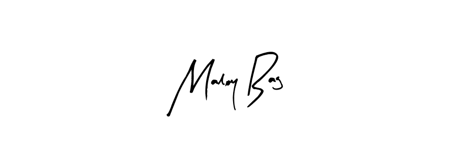 Similarly Arty Signature is the best handwritten signature design. Signature creator online .You can use it as an online autograph creator for name Maloy Bag. Maloy Bag signature style 8 images and pictures png