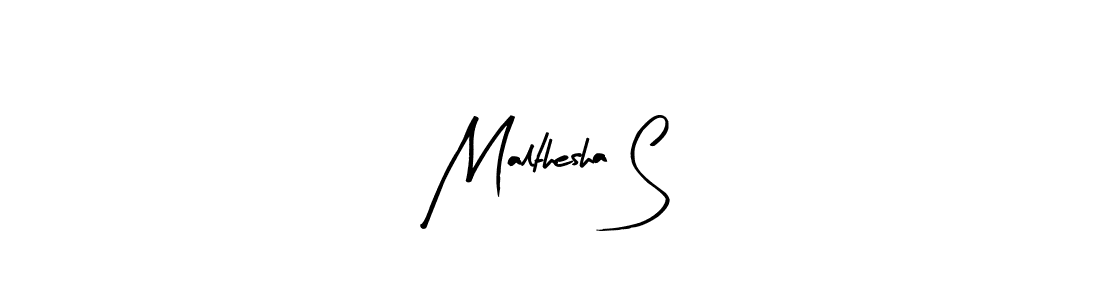 How to Draw Malthesha S signature style? Arty Signature is a latest design signature styles for name Malthesha S. Malthesha S signature style 8 images and pictures png
