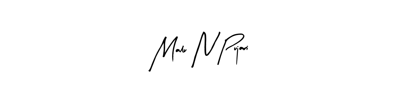 You can use this online signature creator to create a handwritten signature for the name Malu N Pujari. This is the best online autograph maker. Malu N Pujari signature style 8 images and pictures png