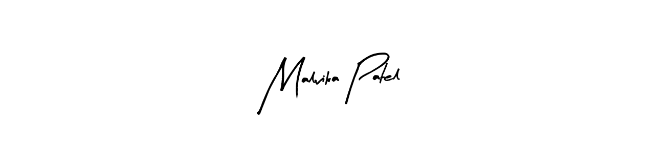 Design your own signature with our free online signature maker. With this signature software, you can create a handwritten (Arty Signature) signature for name Malvika Patel. Malvika Patel signature style 8 images and pictures png