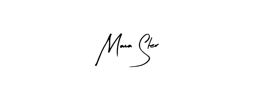The best way (Arty Signature) to make a short signature is to pick only two or three words in your name. The name Mama Ster include a total of six letters. For converting this name. Mama Ster signature style 8 images and pictures png