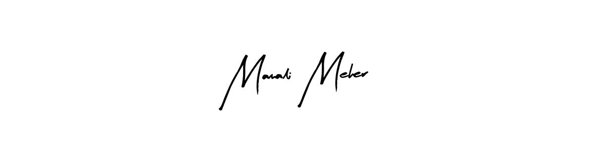 Also You can easily find your signature by using the search form. We will create Mamali Meher name handwritten signature images for you free of cost using Arty Signature sign style. Mamali Meher signature style 8 images and pictures png