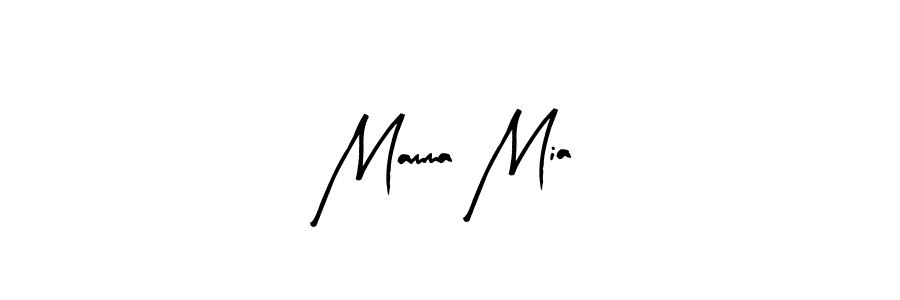 Use a signature maker to create a handwritten signature online. With this signature software, you can design (Arty Signature) your own signature for name Mamma Mia. Mamma Mia signature style 8 images and pictures png