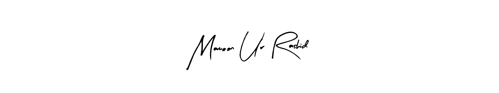 Arty Signature is a professional signature style that is perfect for those who want to add a touch of class to their signature. It is also a great choice for those who want to make their signature more unique. Get Mamoon Ur Rashid name to fancy signature for free. Mamoon Ur Rashid signature style 8 images and pictures png