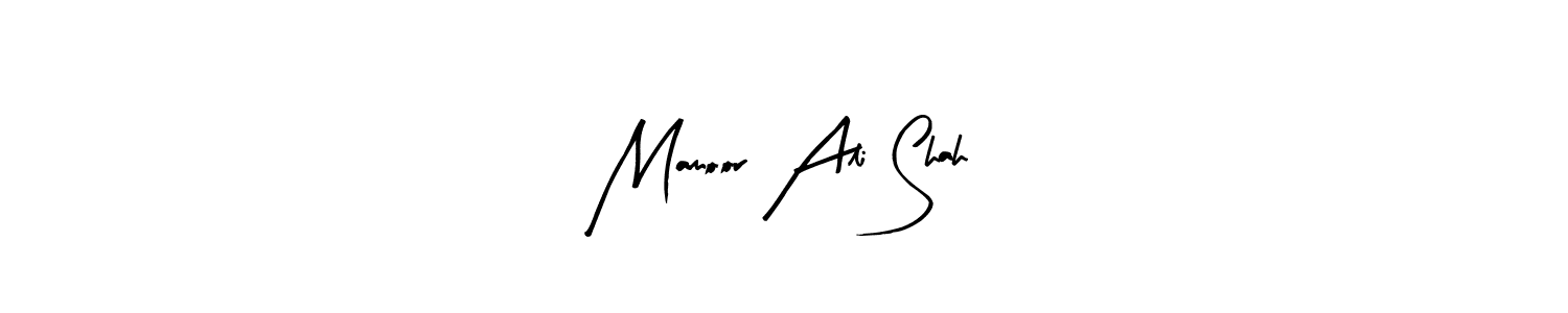 Create a beautiful signature design for name Mamoor Ali Shah. With this signature (Arty Signature) fonts, you can make a handwritten signature for free. Mamoor Ali Shah signature style 8 images and pictures png