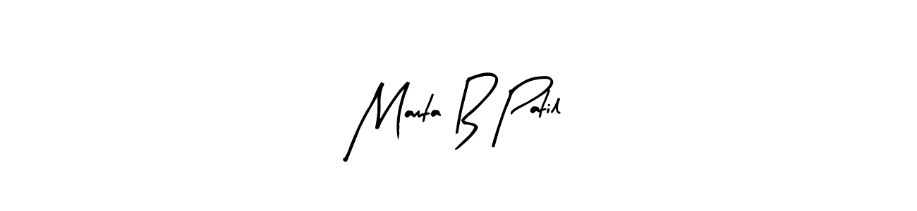 Also we have Mamta B Patil name is the best signature style. Create professional handwritten signature collection using Arty Signature autograph style. Mamta B Patil signature style 8 images and pictures png