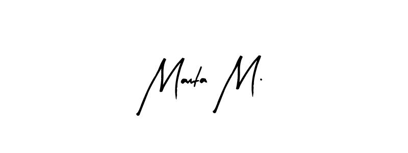 Similarly Arty Signature is the best handwritten signature design. Signature creator online .You can use it as an online autograph creator for name Mamta M.. Mamta M. signature style 8 images and pictures png