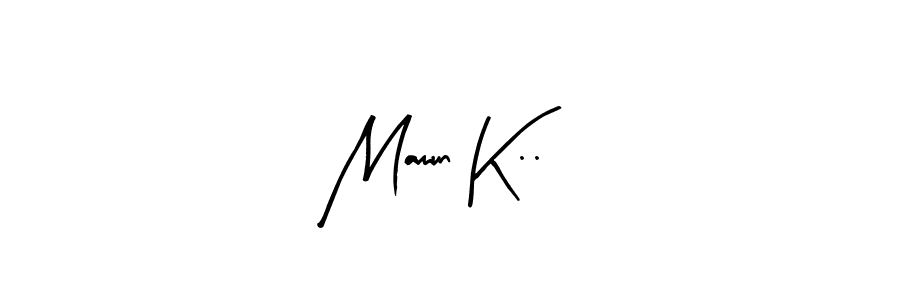 Also we have Mamun K.. name is the best signature style. Create professional handwritten signature collection using Arty Signature autograph style. Mamun K.. signature style 8 images and pictures png