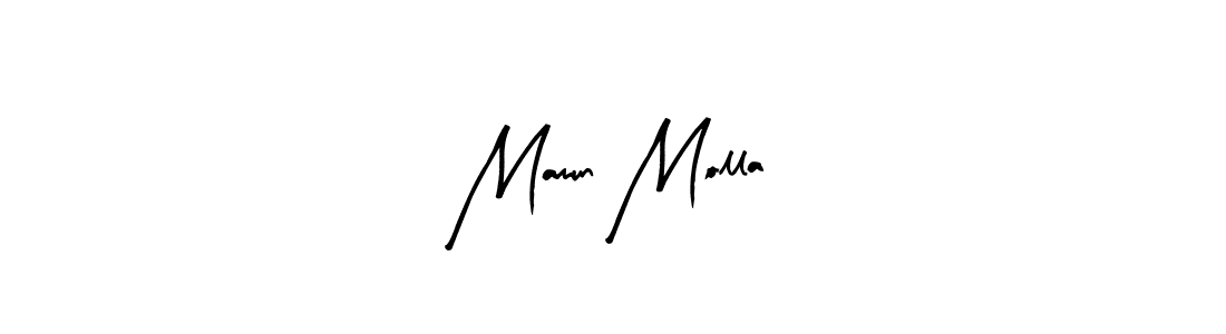 How to make Mamun Molla name signature. Use Arty Signature style for creating short signs online. This is the latest handwritten sign. Mamun Molla signature style 8 images and pictures png