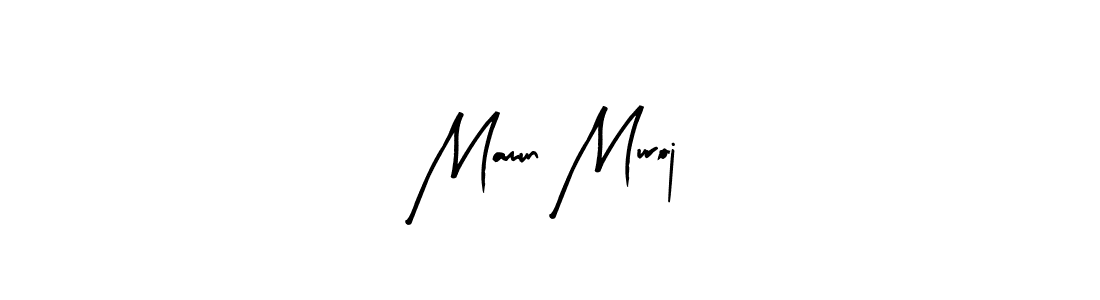 Arty Signature is a professional signature style that is perfect for those who want to add a touch of class to their signature. It is also a great choice for those who want to make their signature more unique. Get Mamun Muroj name to fancy signature for free. Mamun Muroj signature style 8 images and pictures png