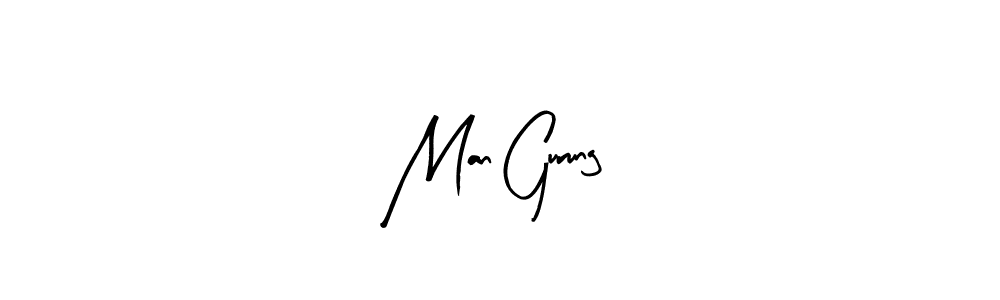 How to make Man Gurung signature? Arty Signature is a professional autograph style. Create handwritten signature for Man Gurung name. Man Gurung signature style 8 images and pictures png