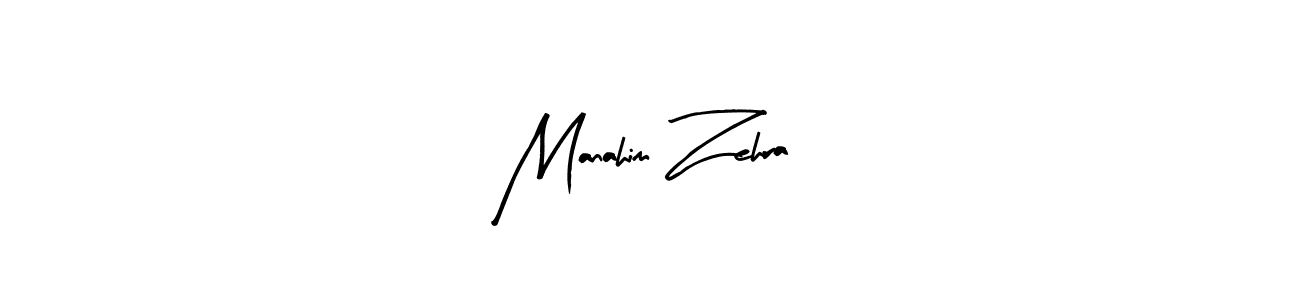 if you are searching for the best signature style for your name Manahim Zehra. so please give up your signature search. here we have designed multiple signature styles  using Arty Signature. Manahim Zehra signature style 8 images and pictures png