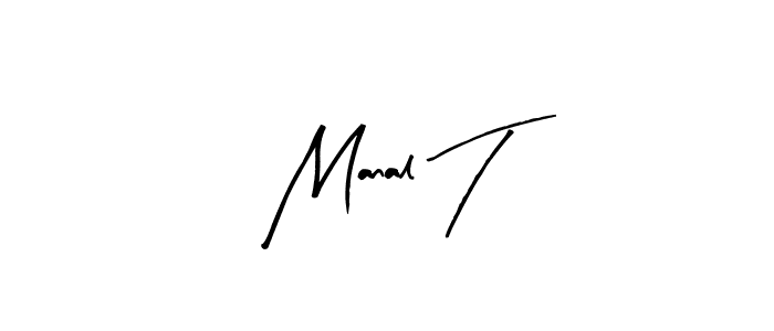 Manal T stylish signature style. Best Handwritten Sign (Arty Signature) for my name. Handwritten Signature Collection Ideas for my name Manal T. Manal T signature style 8 images and pictures png