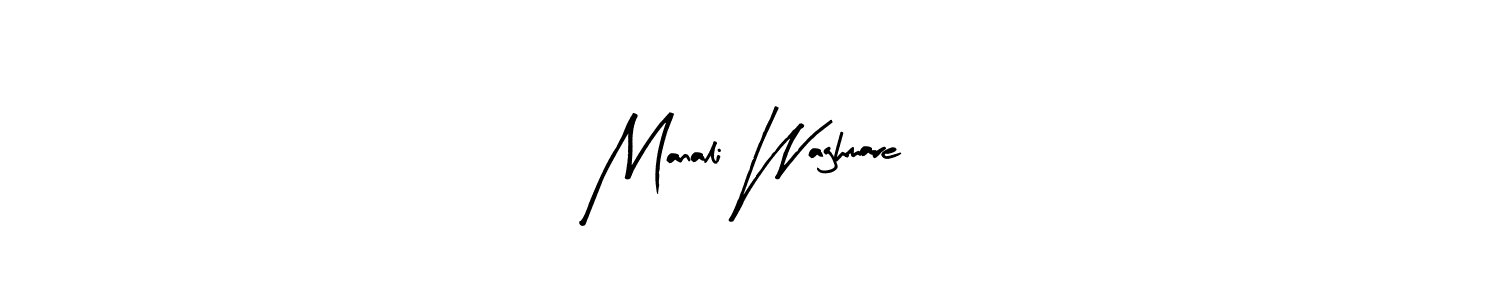 You can use this online signature creator to create a handwritten signature for the name Manali Waghmare. This is the best online autograph maker. Manali Waghmare signature style 8 images and pictures png