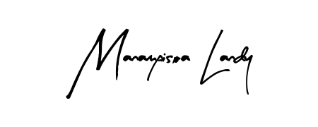Discover how Manampisoa Landy looks in an executive cursive font (Arty Signature). Perfect for legal documents, invoices, and certificates. Manampisoa Landy signature style 8 images and pictures png