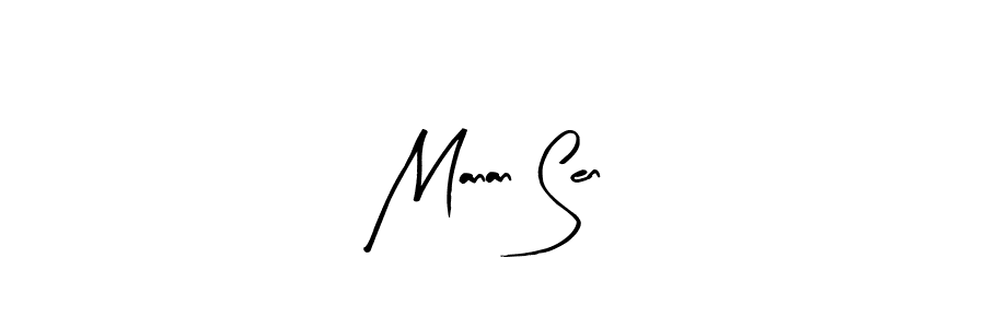 Similarly Arty Signature is the best handwritten signature design. Signature creator online .You can use it as an online autograph creator for name Manan Sen. Manan Sen signature style 8 images and pictures png