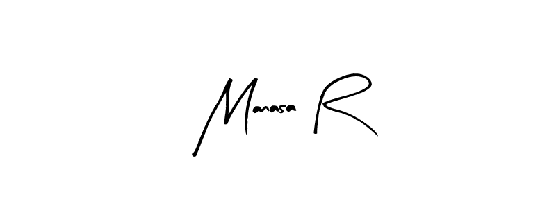 Similarly Arty Signature is the best handwritten signature design. Signature creator online .You can use it as an online autograph creator for name Manasa R. Manasa R signature style 8 images and pictures png
