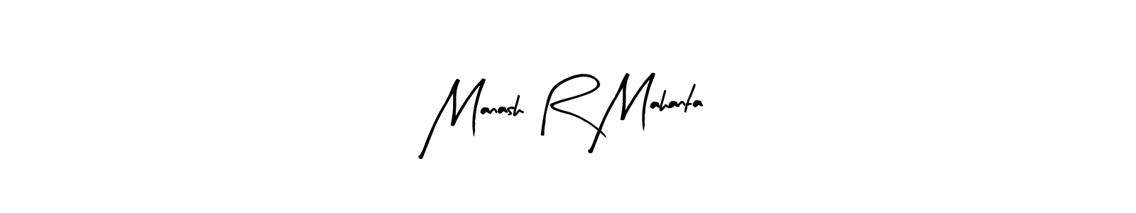 Manash R Mahanta stylish signature style. Best Handwritten Sign (Arty Signature) for my name. Handwritten Signature Collection Ideas for my name Manash R Mahanta. Manash R Mahanta signature style 8 images and pictures png