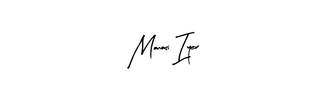 The best way (Arty Signature) to make a short signature is to pick only two or three words in your name. The name Manasi Iyer include a total of six letters. For converting this name. Manasi Iyer signature style 8 images and pictures png