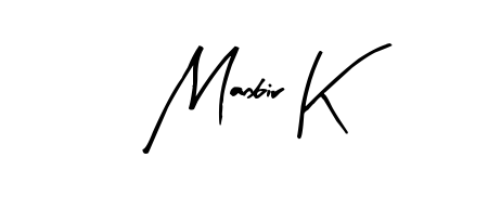 Designed for modern professionals: Manbir K name signature crafted with Arty Signature script. Ready for digital PDF workflows. Manbir K signature style 8 images and pictures png