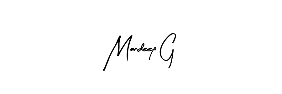 Mandeep G stylish signature style. Best Handwritten Sign (Arty Signature) for my name. Handwritten Signature Collection Ideas for my name Mandeep G. Mandeep G signature style 8 images and pictures png