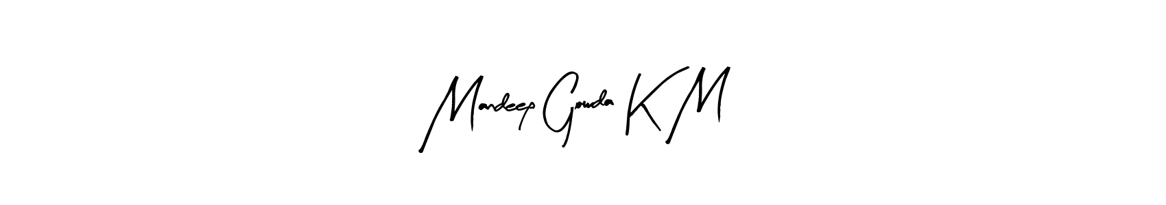 Design your own signature with our free online signature maker. With this signature software, you can create a handwritten (Arty Signature) signature for name Mandeep Gowda K M. Mandeep Gowda K M signature style 8 images and pictures png