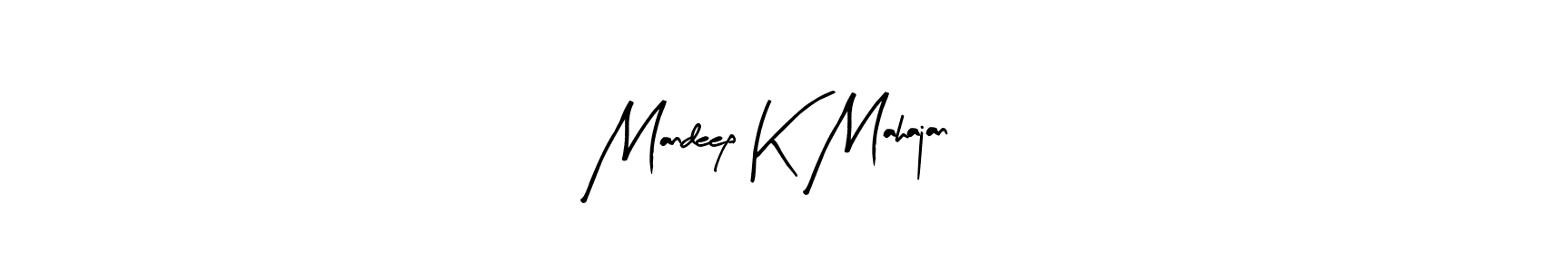 This is the best signature style for the Mandeep K Mahajan name. Also you like these signature font (Arty Signature). Mix name signature. Mandeep K Mahajan signature style 8 images and pictures png