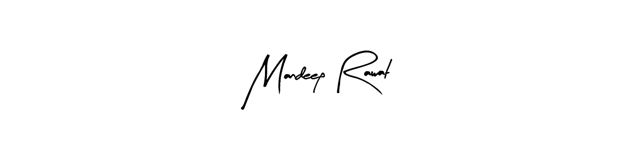 Arty Signature is a professional signature style that is perfect for those who want to add a touch of class to their signature. It is also a great choice for those who want to make their signature more unique. Get Mandeep Rawat name to fancy signature for free. Mandeep Rawat signature style 8 images and pictures png
