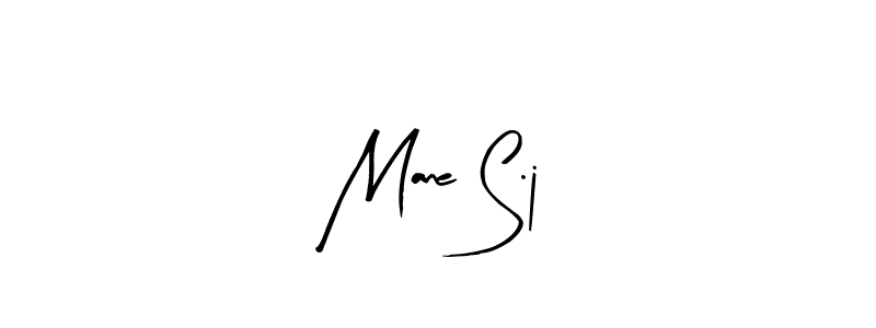 Similarly Arty Signature is the best handwritten signature design. Signature creator online .You can use it as an online autograph creator for name Mane S.j. Mane S.j signature style 8 images and pictures png