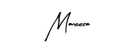 Use a signature maker to create a handwritten signature online. With this signature software, you can design (Arty Signature) your own signature for name Maneesa. Maneesa signature style 8 images and pictures png