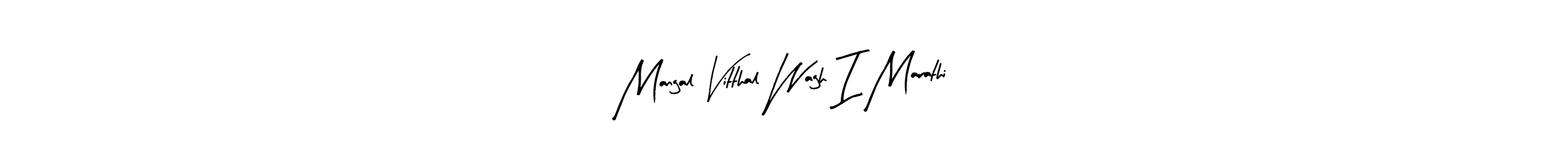 Use a signature maker to create a handwritten signature online. With this signature software, you can design (Arty Signature) your own signature for name Mangal Vitthal Wagh I Marathi. Mangal Vitthal Wagh I Marathi signature style 8 images and pictures png