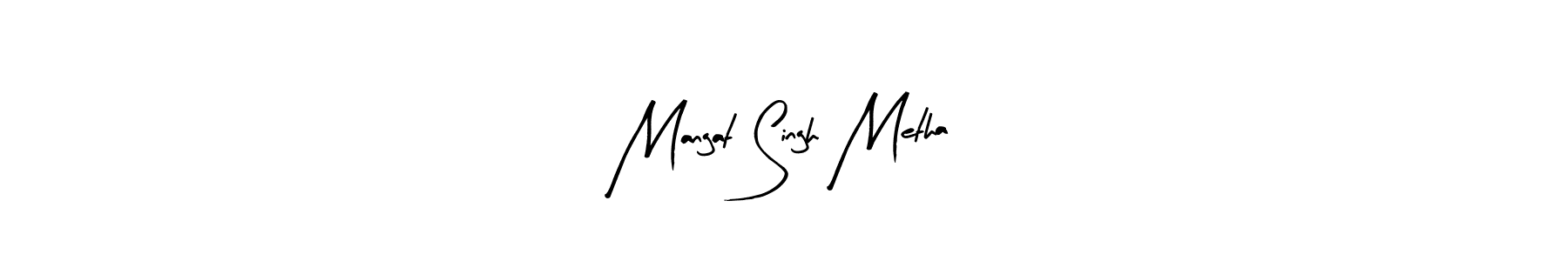 Similarly Arty Signature is the best handwritten signature design. Signature creator online .You can use it as an online autograph creator for name Mangat Singh Metha. Mangat Singh Metha signature style 8 images and pictures png