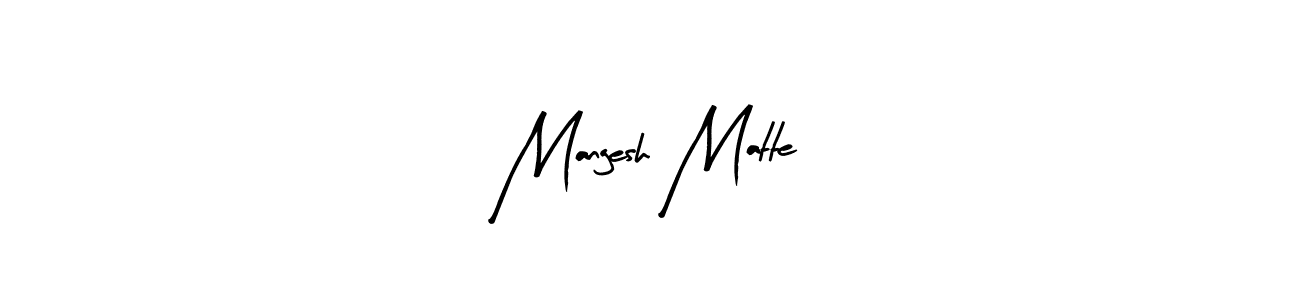 Similarly Arty Signature is the best handwritten signature design. Signature creator online .You can use it as an online autograph creator for name Mangesh Matte. Mangesh Matte signature style 8 images and pictures png