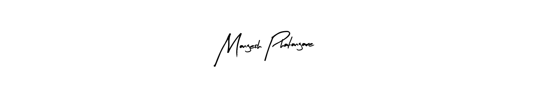 Make a beautiful signature design for name Mangesh Phatangare. With this signature (Arty Signature) style, you can create a handwritten signature for free. Mangesh Phatangare signature style 8 images and pictures png