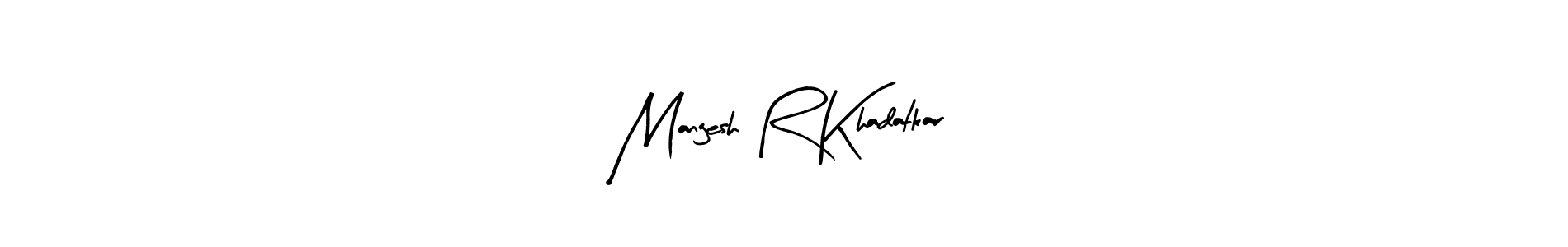 How to Draw Mangesh R Khadatkar signature style? Arty Signature is a latest design signature styles for name Mangesh R Khadatkar. Mangesh R Khadatkar signature style 8 images and pictures png