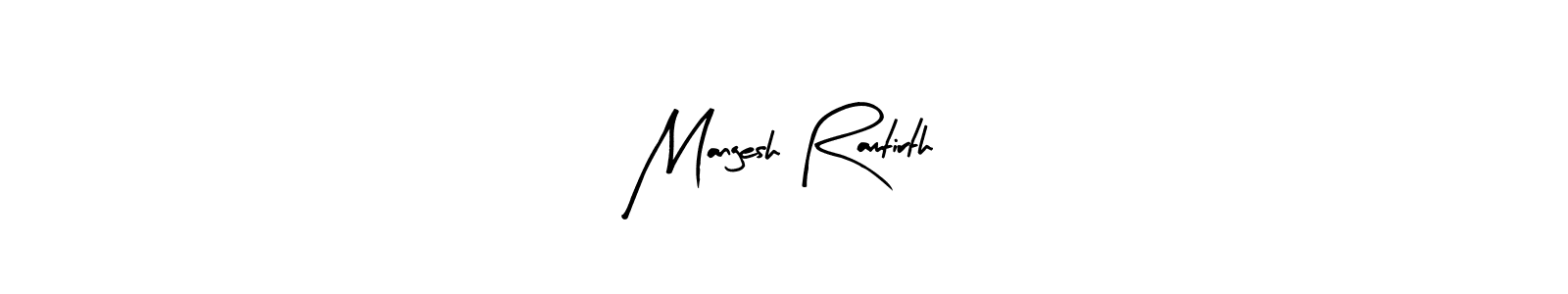 Create a beautiful signature design for name Mangesh Ramtirth. With this signature (Arty Signature) fonts, you can make a handwritten signature for free. Mangesh Ramtirth signature style 8 images and pictures png