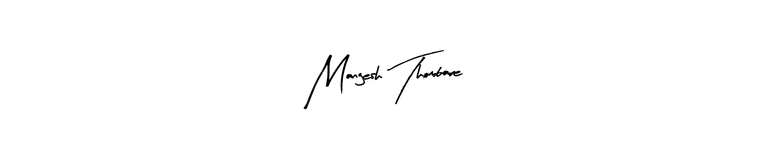 Also we have Mangesh Thombare name is the best signature style. Create professional handwritten signature collection using Arty Signature autograph style. Mangesh Thombare signature style 8 images and pictures png